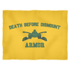Armor Death Before Dismount Fleece Blanket