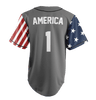 Limited Edition Grey America #1 Jersey - Keep America American