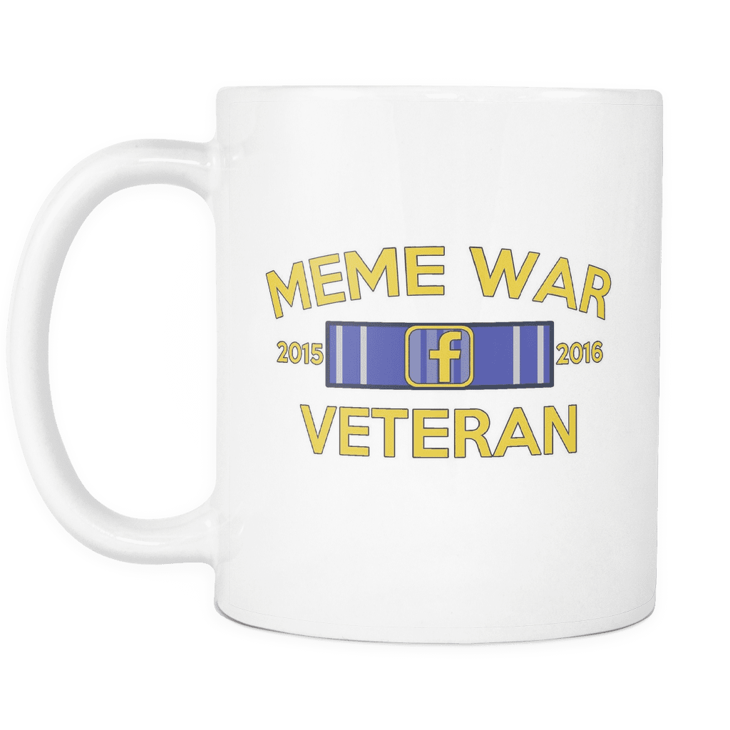 Meme War Veteran Mug WHITE