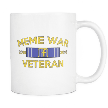 Meme War Veteran Mug WHITE