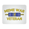 Meme War Veteran Mouse Pad WHITE