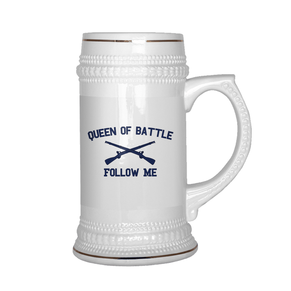 Infantry Queen of Battle Beer Stein