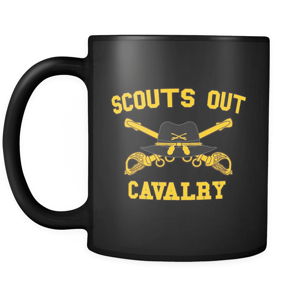 Cavalry Scouts Out Mug BLACK