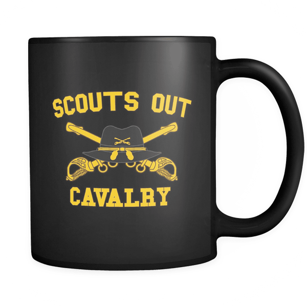 Cavalry Scouts Out Mug BLACK