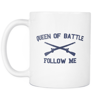 Infantry Queen of Battle Mug WHITE