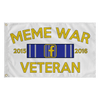 Meme War Veteran Flag WHITE