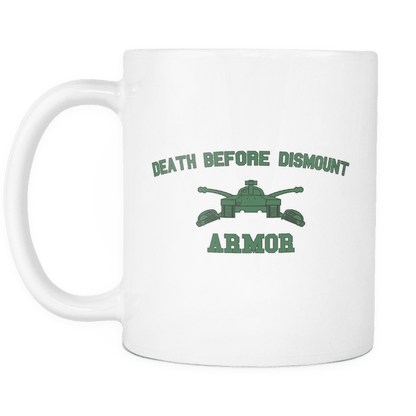 Armor Death Before Dismount Mug