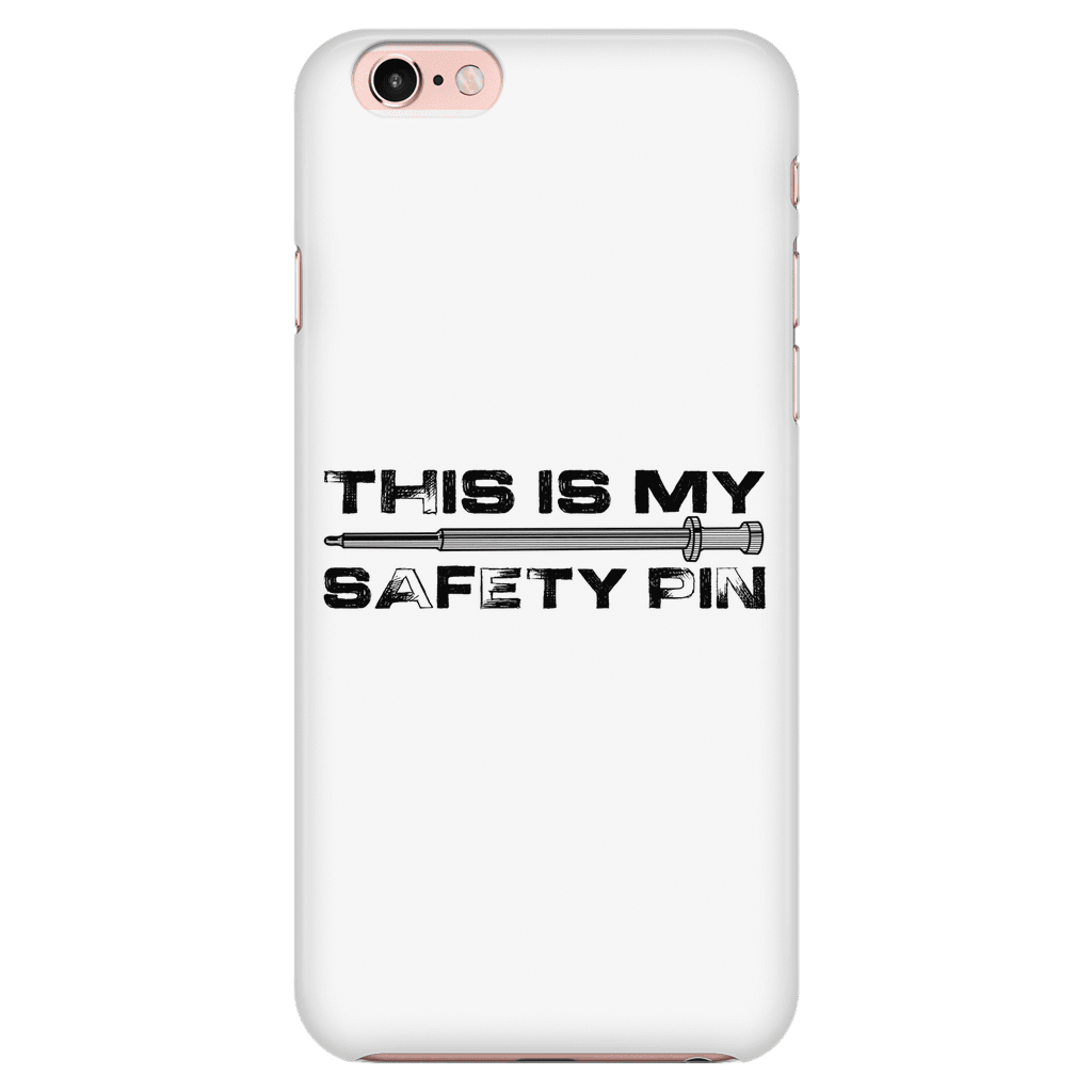 My Safety Pin Phone Case WHITE