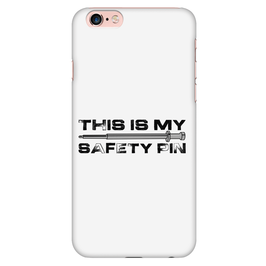 My Safety Pin Phone Case WHITE