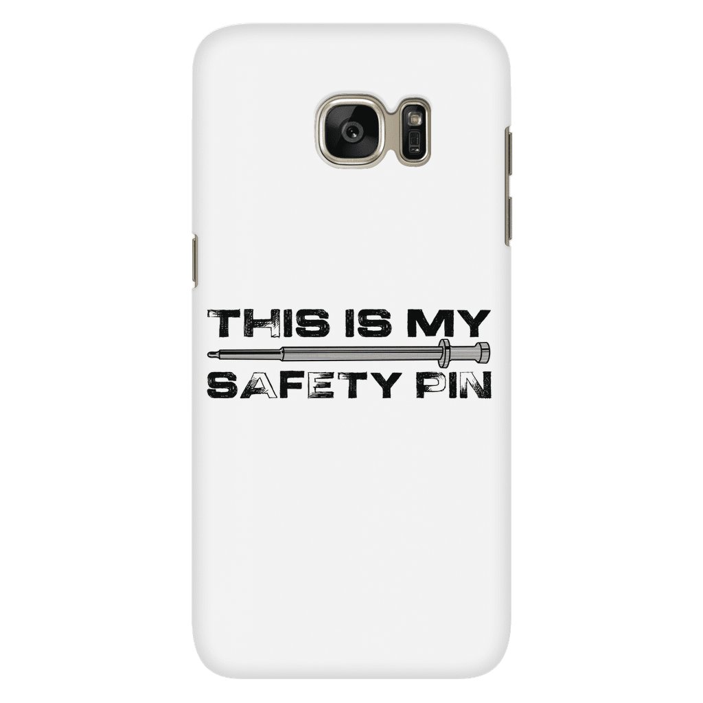 My Safety Pin Phone Case WHITE