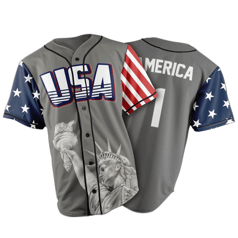 Limited Edition Grey America #1 Jersey