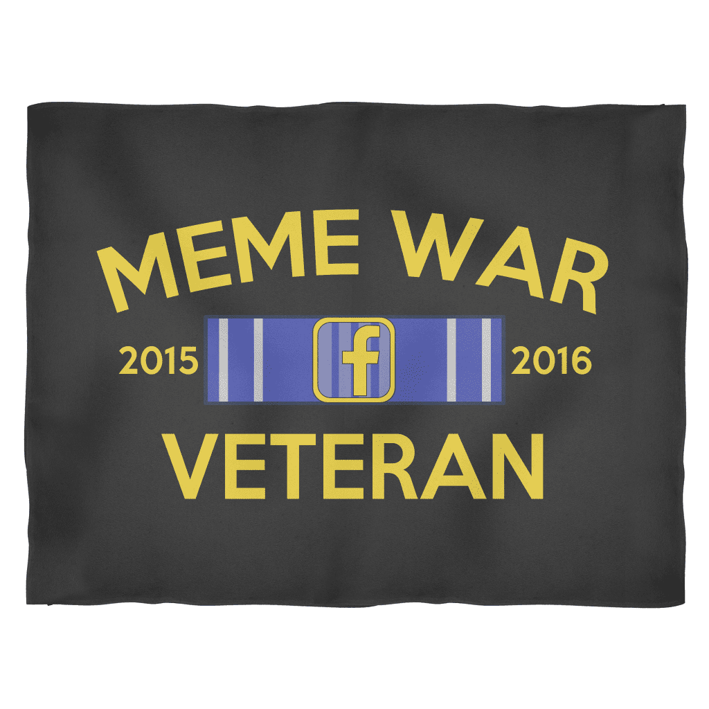 Meme War Veteran Fleece Blanket