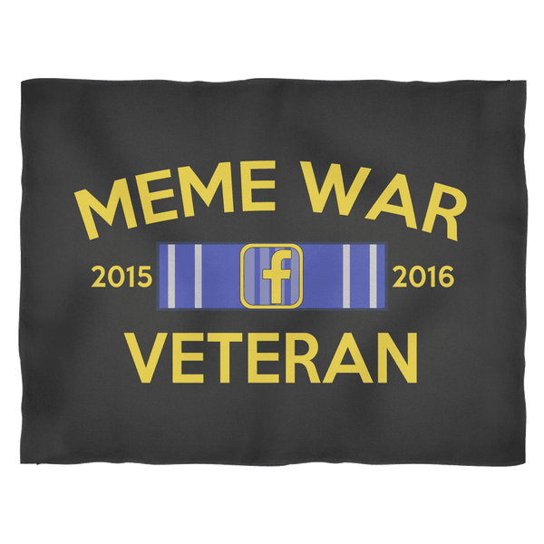 Meme War Veteran Fleece Blanket