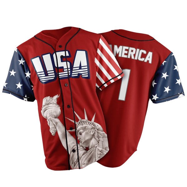 Limited Edition Red America #1 Jersey