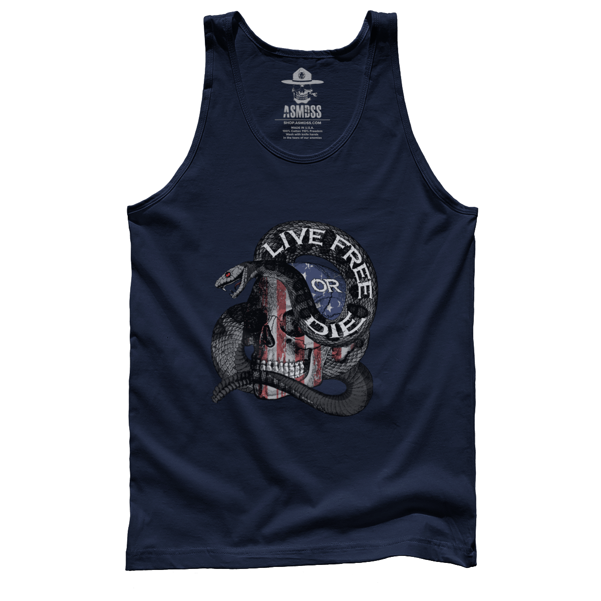 Live Free Or Die Skull