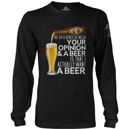 The Difference Between Your Opinion and a Beer