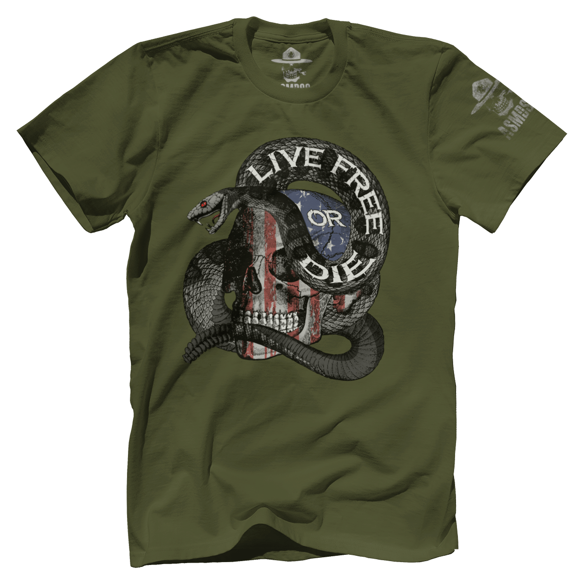 Live Free Or Die Skull