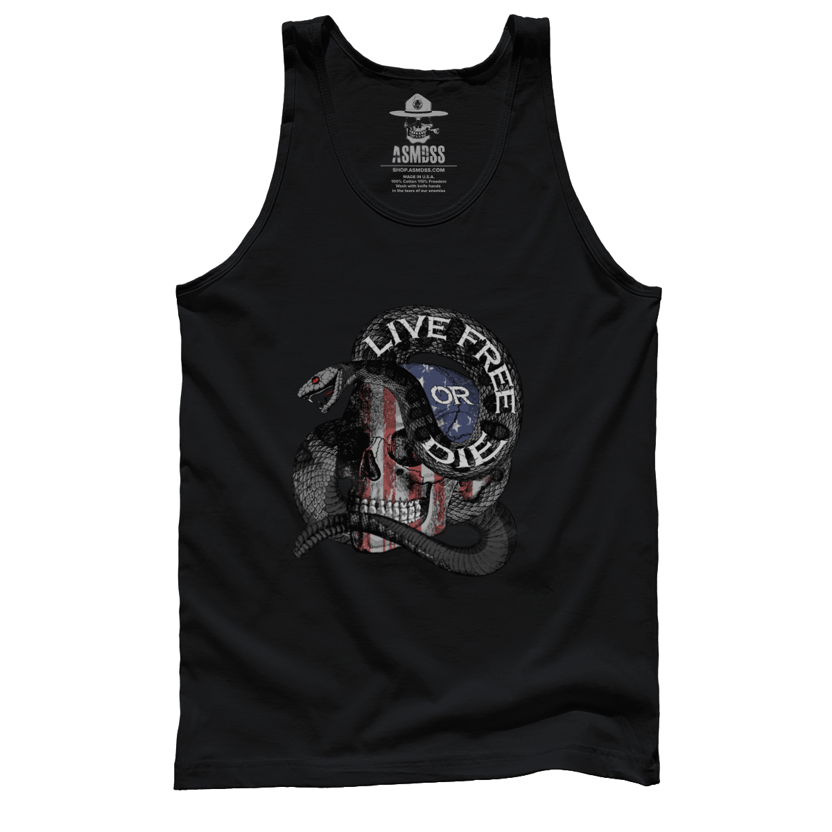 Live Free Or Die Skull