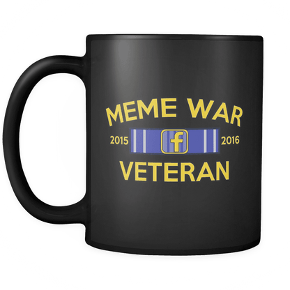 Meme War Veteran Mug BLACK