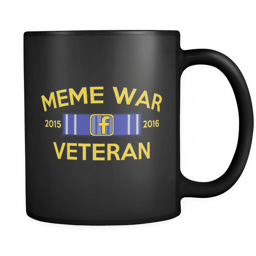 Meme War Veteran Mug BLACK