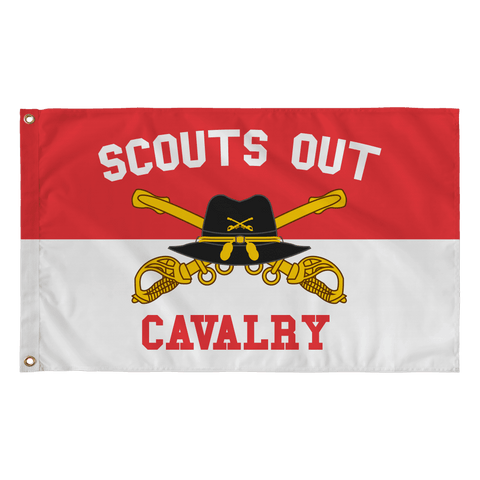 Cavalry Scouts Out Flag