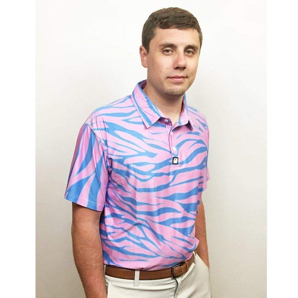 Trippin Zebra Golf Polo